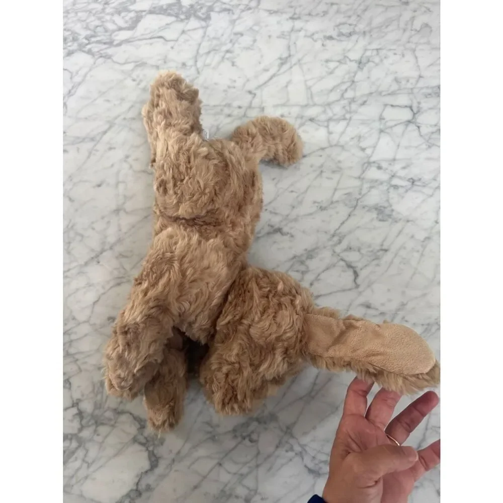 Pottery Barn Kids Labradoodle Plush Tan Puppy Dog Toy Medium Soft Cuddly Pet